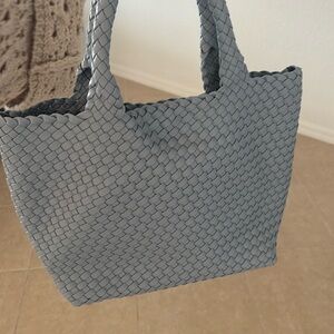 Elegant power blue vegan and very durable .